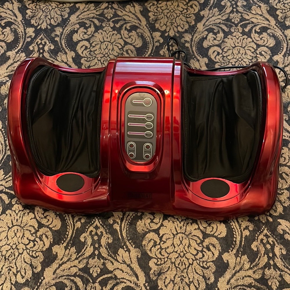 Red foot massager, barely used, have 2, selling 1.